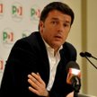 Lider Partii Demokratycznej Matteo Renzi na konferencji prasowej po spotkaniu z Silvio Berlusconim.