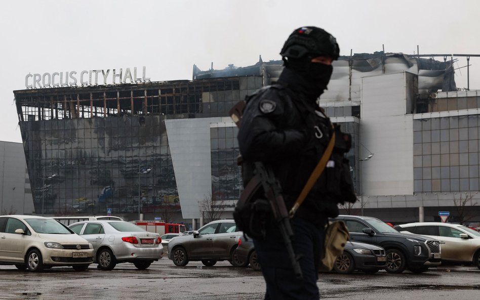 Crocus City Hall w Krasnogorsku pod Moskwą po zamachu terrorystycznym