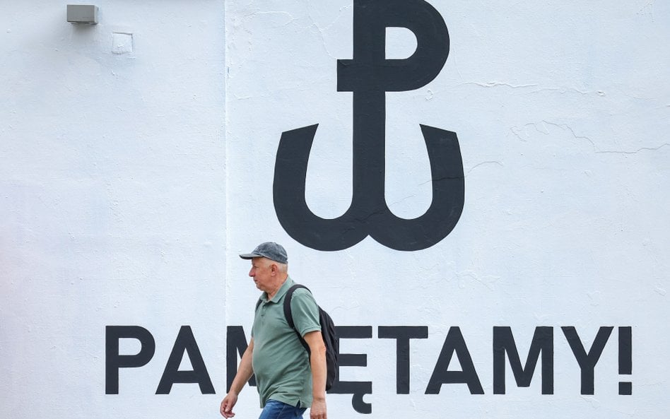 Mural upamiętniający 81. rocznicę wybuchu Powstania Warszawskiego
