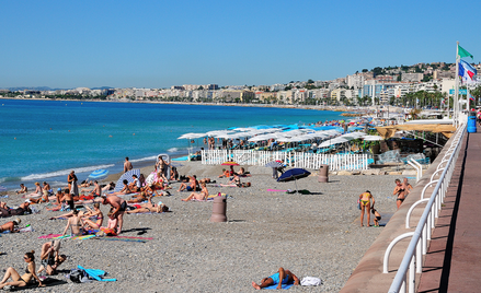 Plaża w Nicei