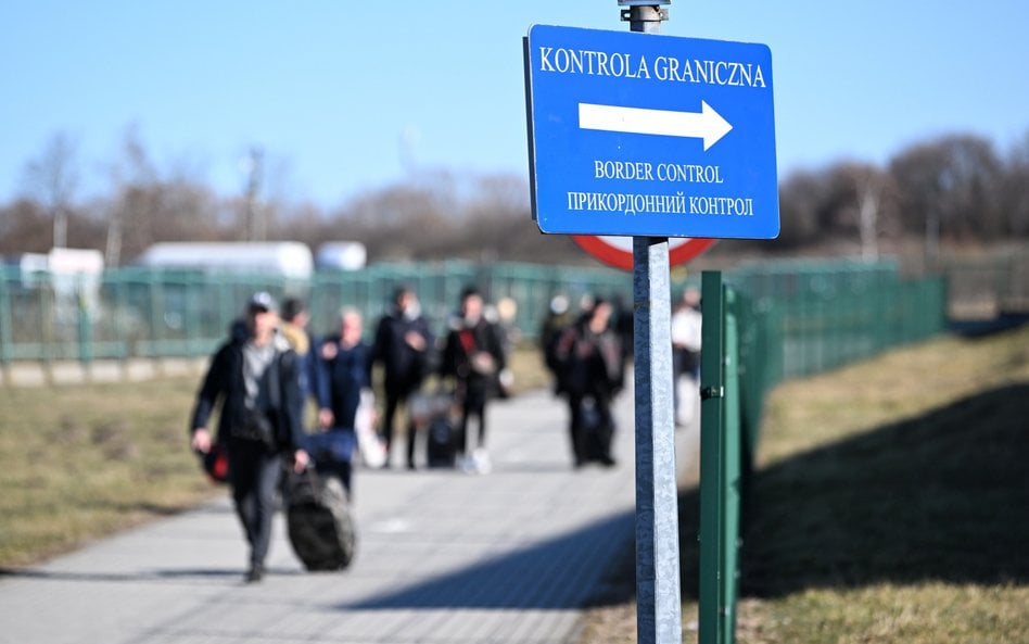 Piesze polsko - ukraińskie przejście graniczne w Medyce