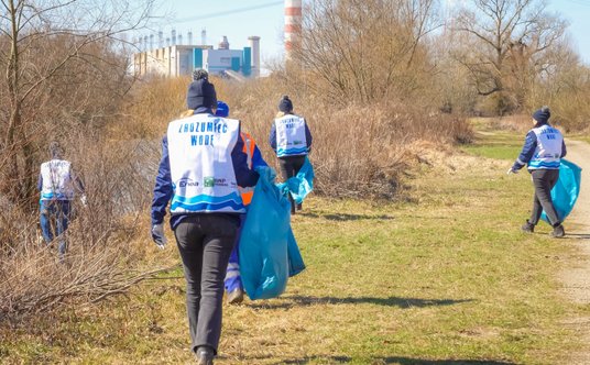 Akcja sprzątania brzegów Wisły