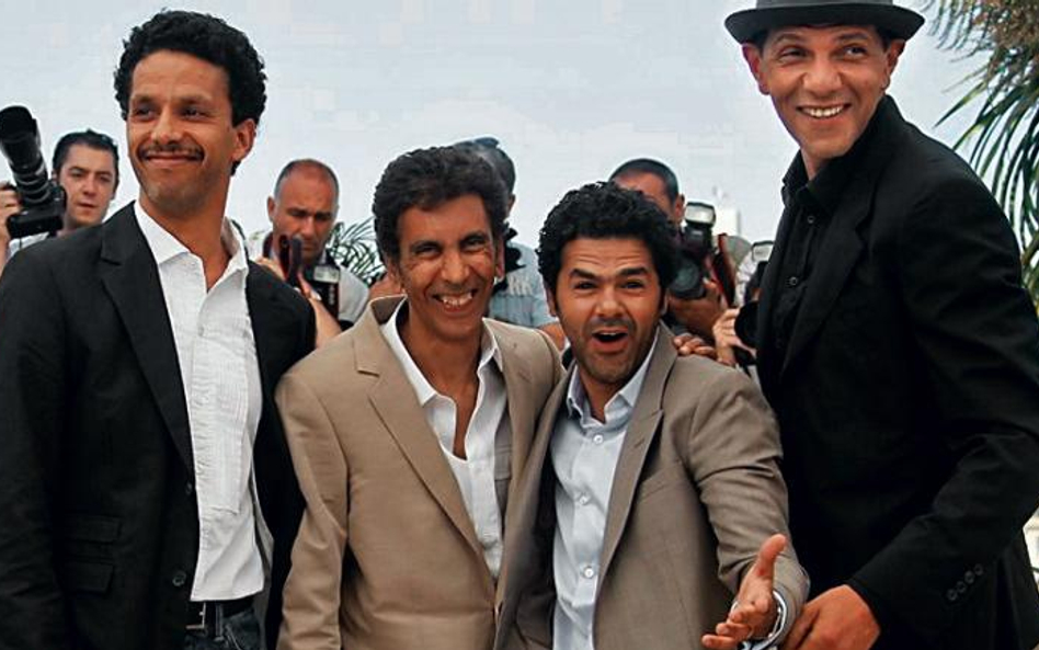 Rachid Bouchareb (drugi od lewej) i jego aktorzy: Sami Bouajila, Jamel Debbouze i Roschdy Zem (od le