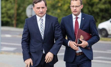 Zbigniew Ziobro i Marcin Romanowski jeszcze jako kierujący Ministerstwem Sprawiedliwości w rządach P