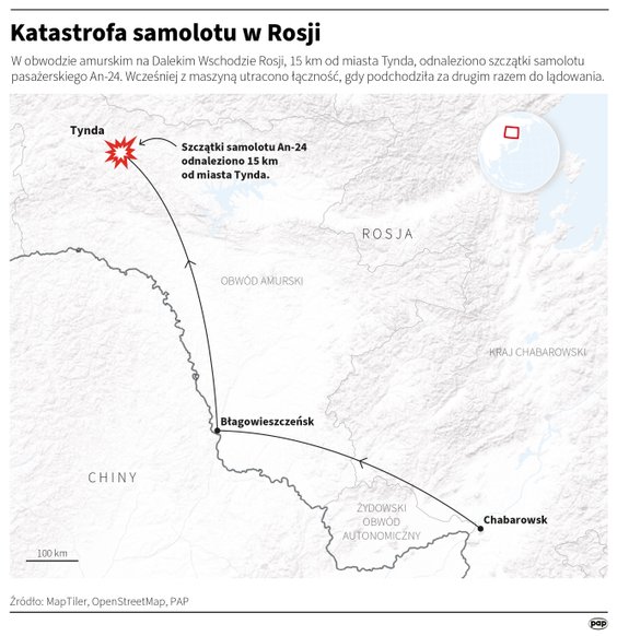 Katastrofa samolotu An-24 w Rosji