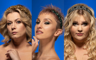 Trzy pierwsze żony Henryka VIII (od lewej): Katarzyna Aragońska (Olga Szomańska), Anna Boleyn (Izabe