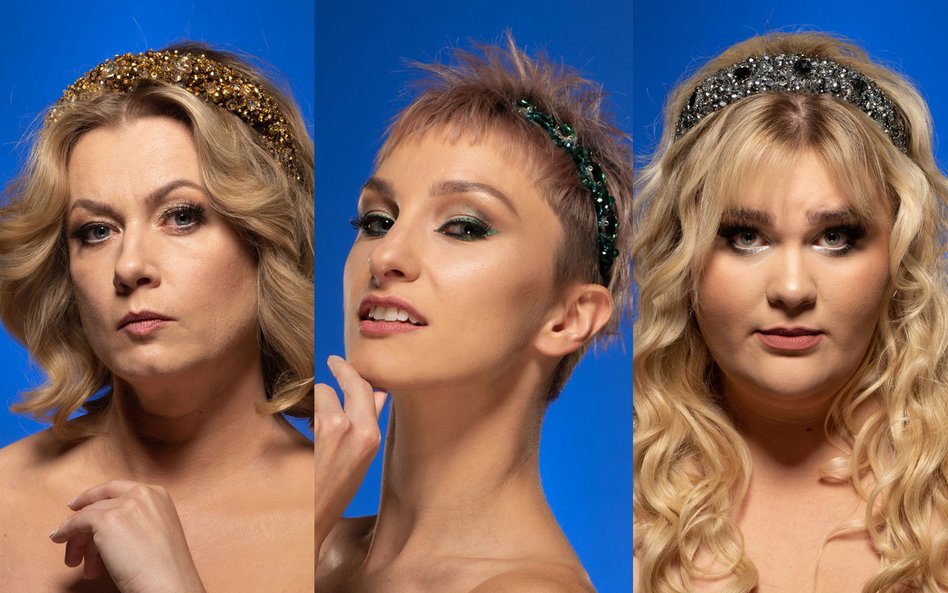 Trzy pierwsze żony Henryka VIII (od lewej): Katarzyna Aragońska (Olga Szomańska), Anna Boleyn (Izabe