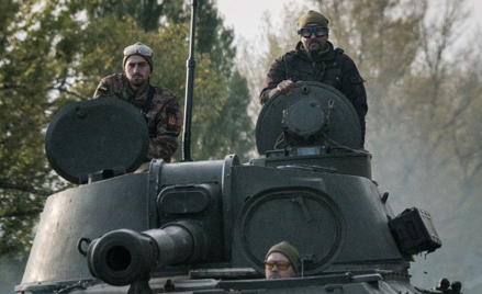 Ukraińscy żołnierze w obwodzie charkowskim