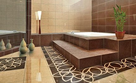 Stonowane barwy polerowanych gresów stwarzają spore możliwości aranżacyjne