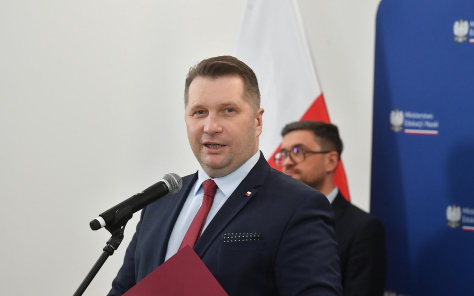 Minister edukacji i nauki Przemysław Czarnek