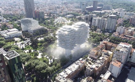 Budynek jak chmura. Tak ma wyglądać nowe centrum stolicy Albanii