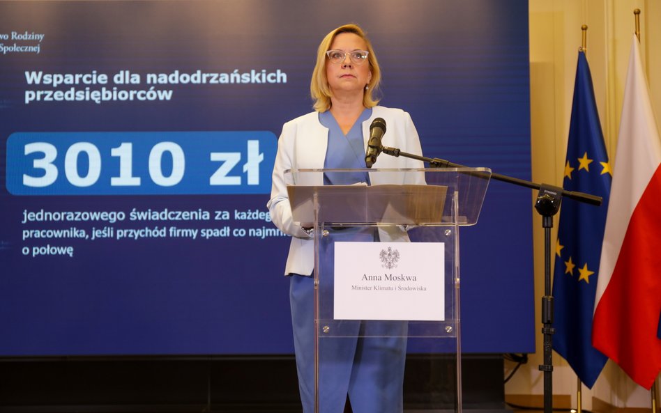 Minister klimatu i środowiska Anna Moskwa