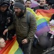 Aktywiści LGBT w czasie demonstracji w Sankt Petersburgu