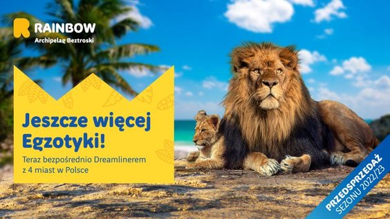 Biuro podróży mówi o sobie, że jest "królem egzotyki", a na reklamach zamieszcza innego króla - lwa,