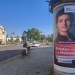 „Ponownie dajemy pokój” głosi plakat wyborczy Sahry Wagenknecht w Brandenburgii