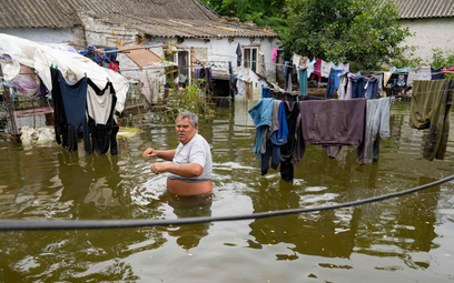 Woda zalała wioski nie tylko nad Dnieprem, ale i nad sąsiednią rzeką Boh