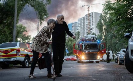 Zmasowany atak Rosji na Kijów. Duże zniszczenia i ranni