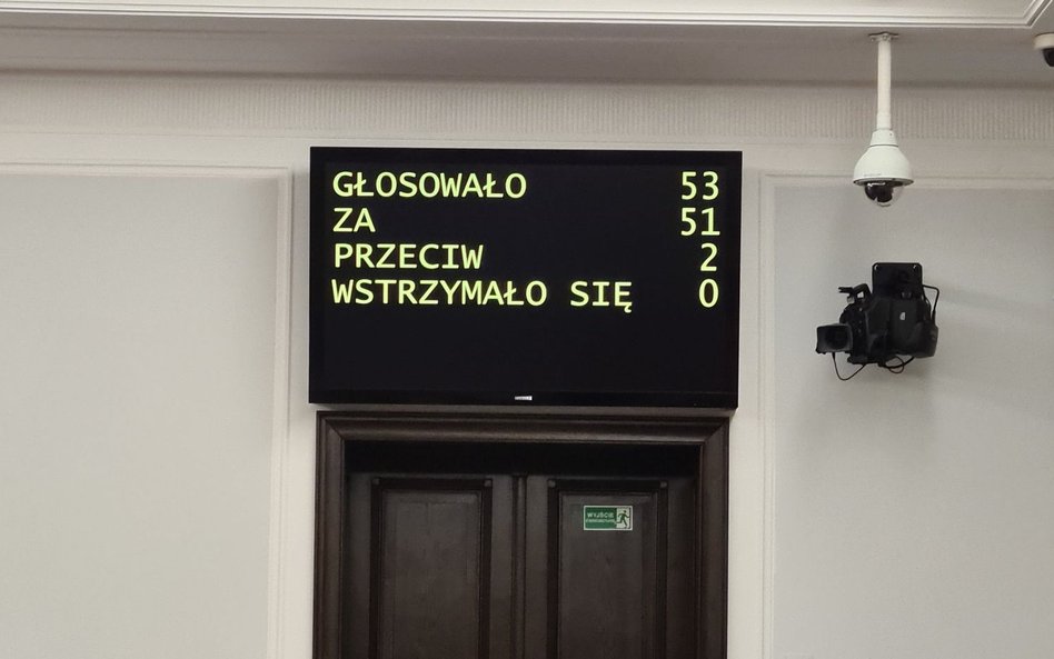 Senat popiera Bodnara. Senatorowie PiS wychodzą