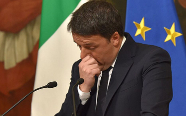 Premier Matteo Renzi ogłasza swoją dymisję.