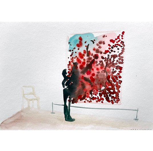 “Cherry blossoms”, praca inspirowana wystawą Damiena Hirsta, prezentowaną w Fondation Cartier w Pa