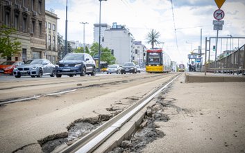 Remont torów tramwajowych w Alejach Jerozolimskich