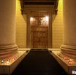 Główne wejście do budynku KGB w Mińsku