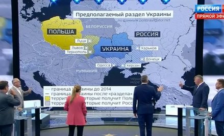 Telewizja Rossija 1: Polsko-rosyjski rozbiór Ukrainy