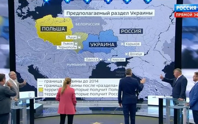 Telewizja Rossija 1: Polsko-rosyjski rozbiór Ukrainy
