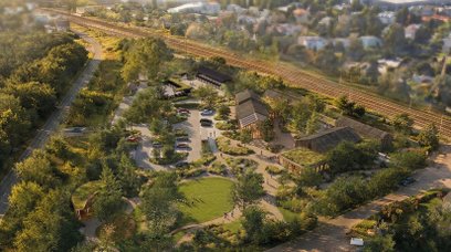 Projekt Centrum Edukacji Ekologicznej został przygotowany przez pracownię architektoniczną RS Archit