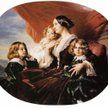 Franz Xavier Winterhalter "Portret Elizy Krasińskiej z dziećmi"