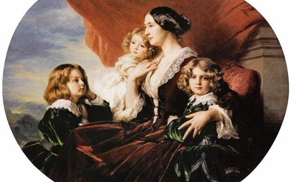 Franz Xavier Winterhalter "Portret Elizy Krasińskiej z dziećmi"