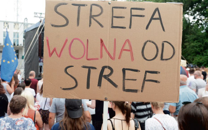 Protest przeciwko przemocy, Białystok, lipiec 2019 r.