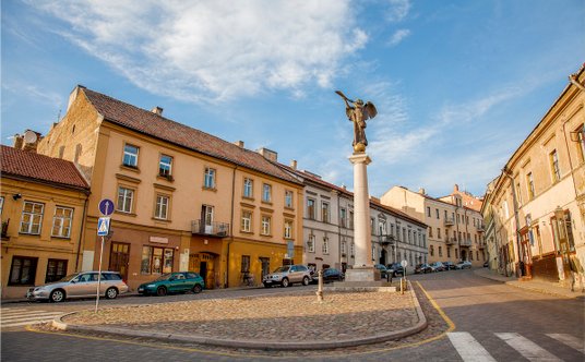 Užupis czyli Zarzecze, jedna z charakterystycznych dzielnic Wilna.