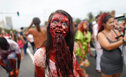 Brazylia: Zombie na jeden dzień opanowały Copacabanę
