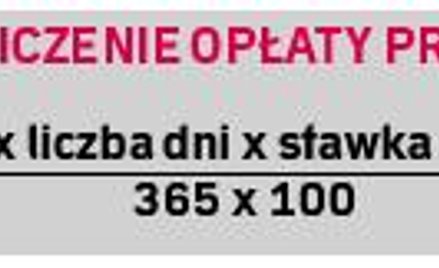 Wzór na obliczenie opłaty prolongacyjnej