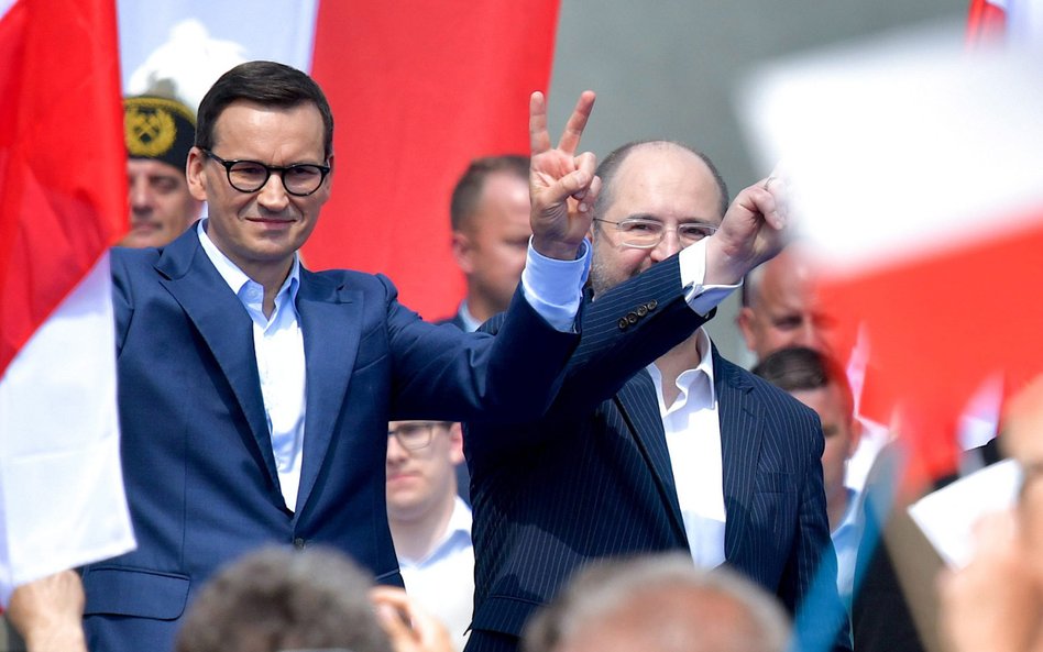 Mateusz Morawiecki bronił Adama Bielana, który w sprawie NCBiR miał zareagować „modelowo”