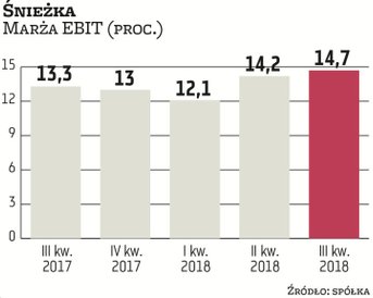 Śnieżka poprawia marże mimo presji związanej z kosztami, wynikającej z rosnących cen surowców i wyna