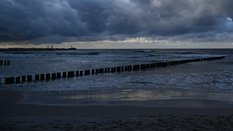 Fragment plaży w Ustce