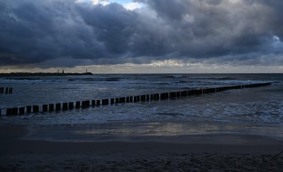 Fragment plaży w Ustce