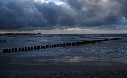 Fragment plaży w Ustce