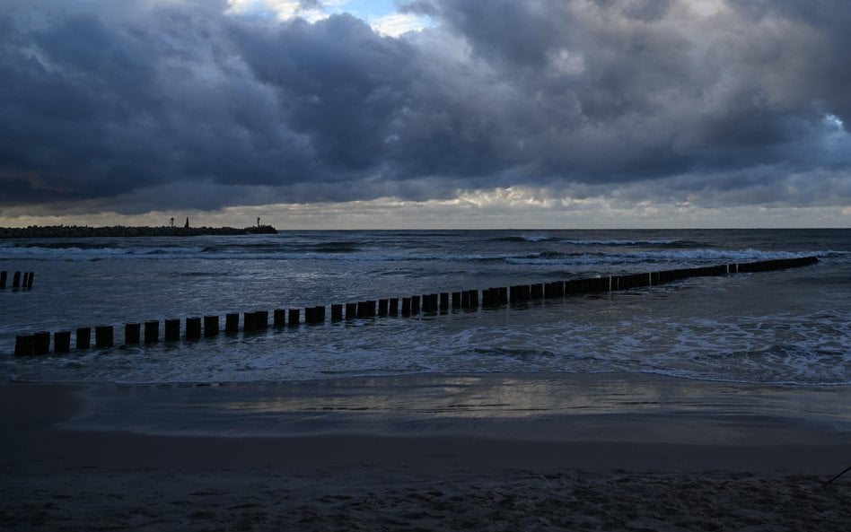 Fragment plaży w Ustce