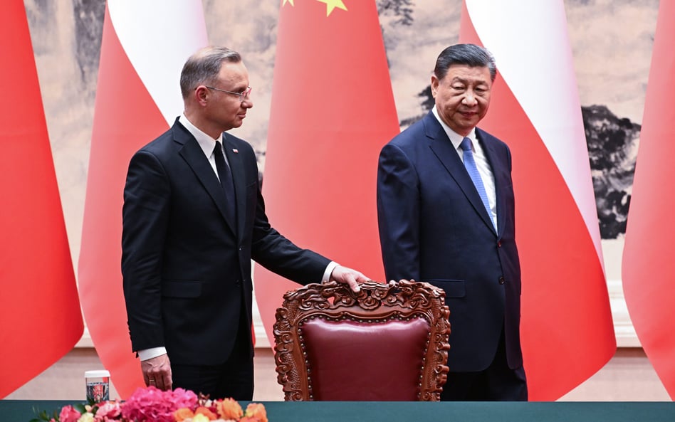 Prezydent Andrzej Duda w trakcie swojej wizyty w Chinach, 24 czerwca 2024 r.