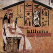 Królowa Nefertari gra w senet
