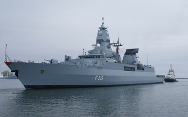 Fregata rakietowa Sachsen należąca do Deutsche Marine. Fot. Łukasz Pacholski.