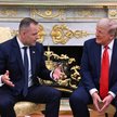 Prezydent RP Karol Nawrocki  i prezydent USA Donald Trump na spotkaniu w Białym Domu.