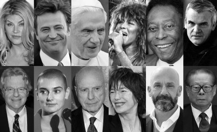Kirstie Alley, Matthew Perry, Benedykt XVI, Tina Turner, Pelé, Milan Kundera, Jerry Springer, Sinéad