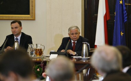 28.05.2009 WARSZAWA. PAŁAC PREZYDENCKI. SPOTKANIE PREZYDENTA Z PRZEDSTAWICIELAMI ŚWIATA KULTURY I ME