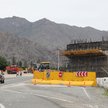 Budowa odcinka drogi w pobliżu granicy Armenii z Iranem w prowincji Sjunik w Armenii