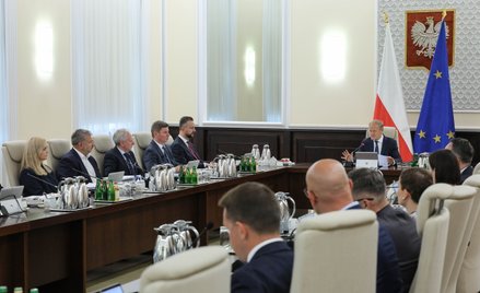 Premier Donald Tusk na posiedzeniu rządu