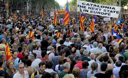 Sobotnie protesty w Barcelonie